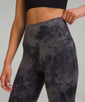 Lululemon Align High-Rise Pant 25" Sz 16 Diamond Dye Pitch Grey Graphite Grey